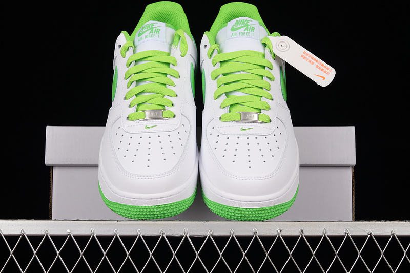 Air Force 1 Low White/White/Green 5