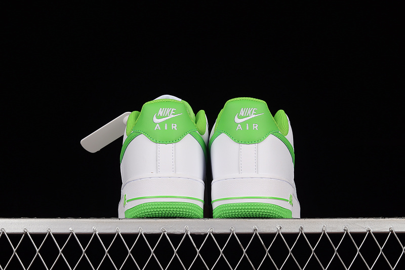 Air Force 1 Low White/White/Green 13