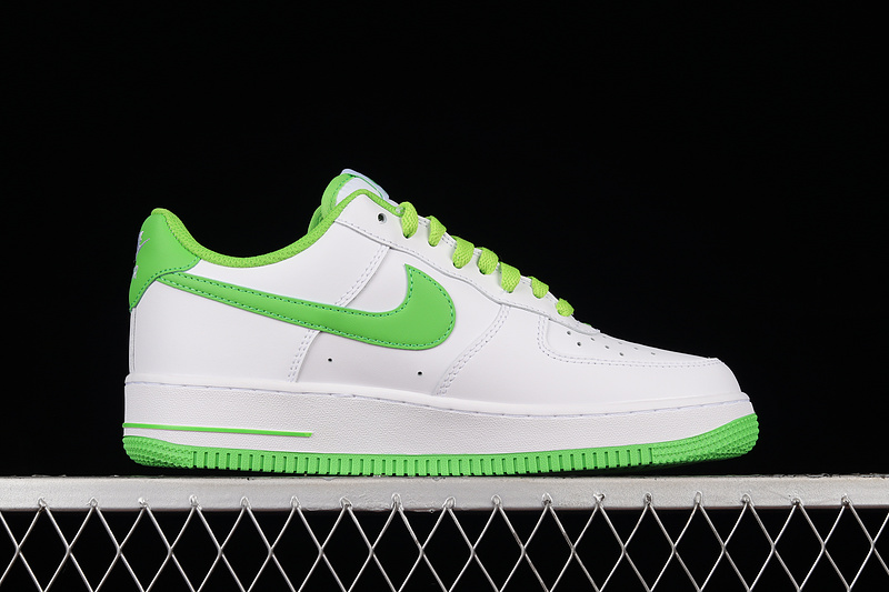 Air Force 1 Low White/White/Green 19