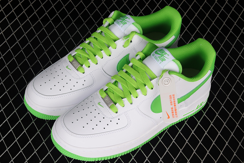 Air Force 1 Low White/White/Green 25