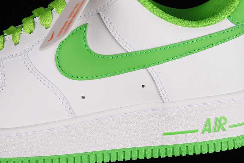 Air Force 1 Low White/White/Green 27