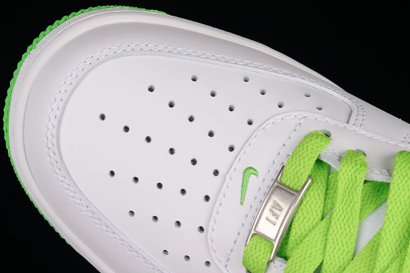 Air Force 1 Low White/White/Green 29