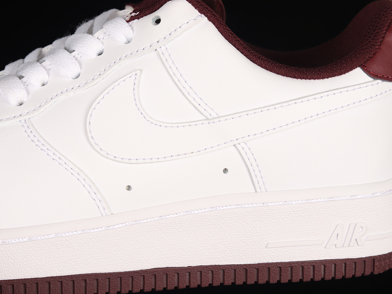 Air Force 1 Low White/White/Dark Beetroot 5