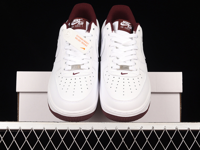 Air Force 1 Low White/White/Dark Beetroot 23