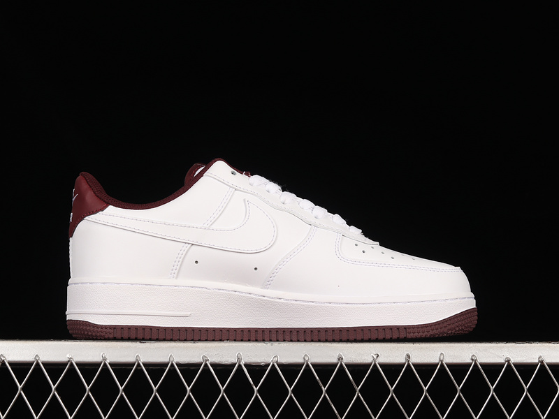 Air Force 1 Low White/White/Dark Beetroot 27