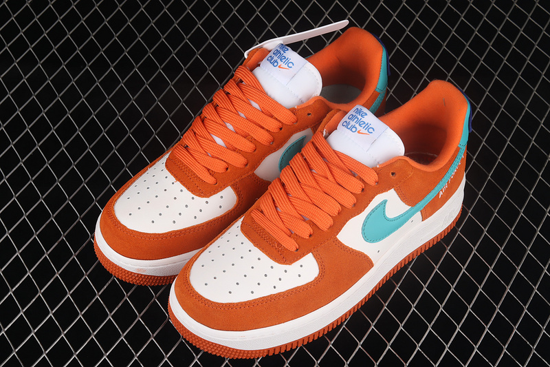 Air Force 1 Low Athletic Club White/Orange/Blue 5