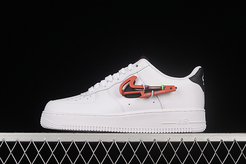 Air Force 1 Low 07 Premium Carabiner White/Pomegranate/Habanero Red/Black 23