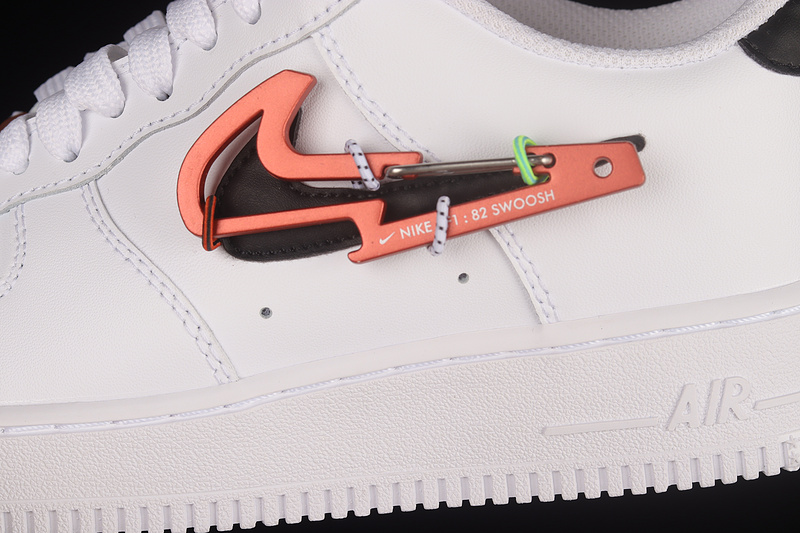 Air Force 1 Low 07 Premium Carabiner White/Pomegranate/Habanero Red/Black 29