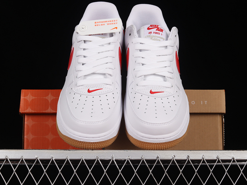 Air Force 1 Low Color Of The Month White/University Red/Gum Yellow 21