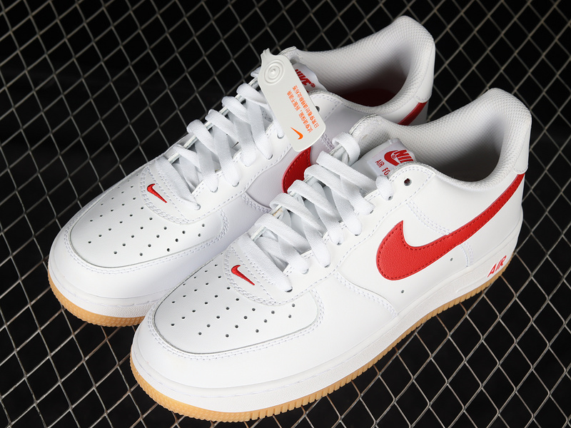 Air Force 1 Low Since 82 White/University Red-Gum Yellow 15