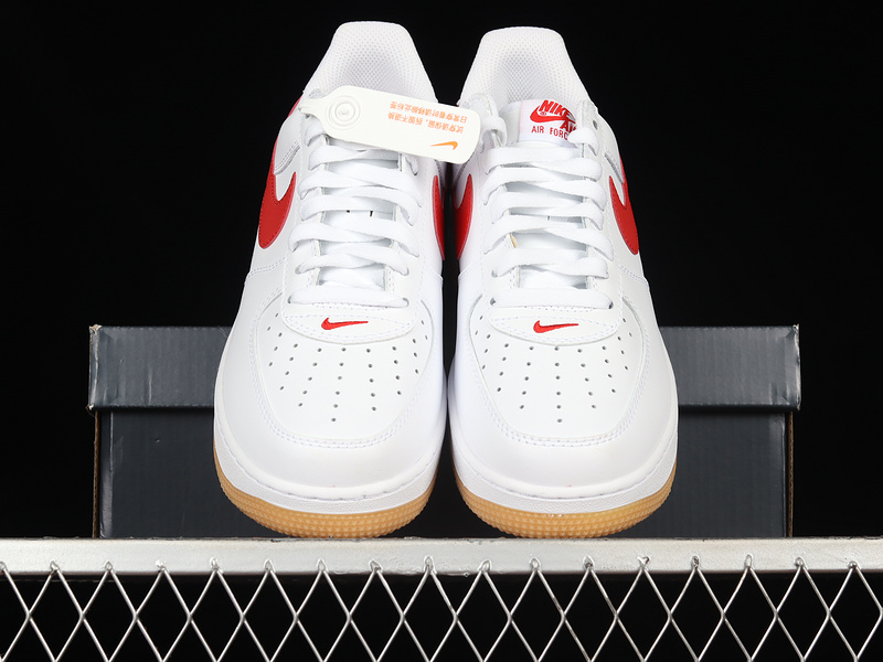 Air Force 1 Low Since 82 White/University Red-Gum Yellow 17