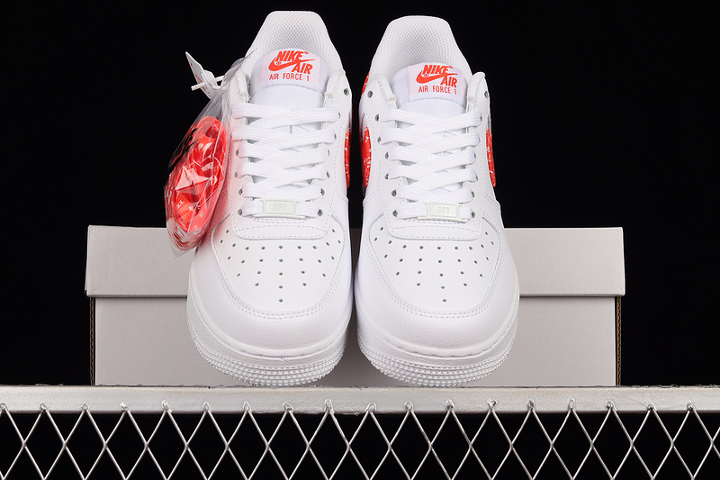 Air Force 1 Low White/White/Red 11