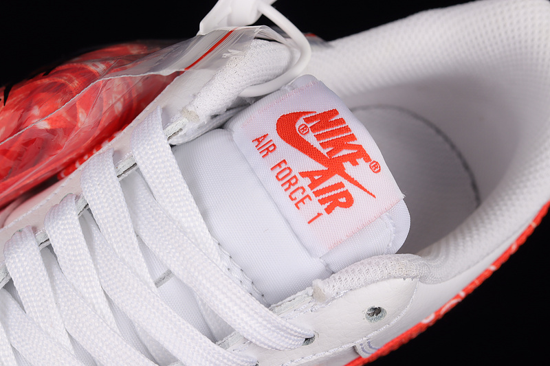 Air Force 1 Low White/White/Red 19