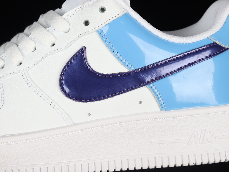 Air Force 1 Low 07 Blue Patent Swooshes White/Blue 9