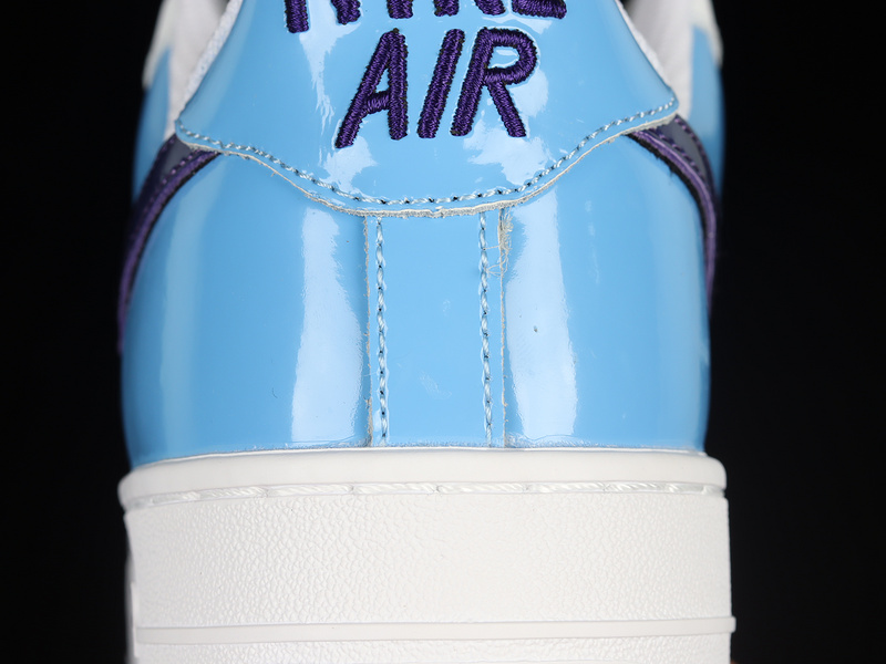 Air Force 1 Low 07 Blue Patent Swooshes White/Blue 21