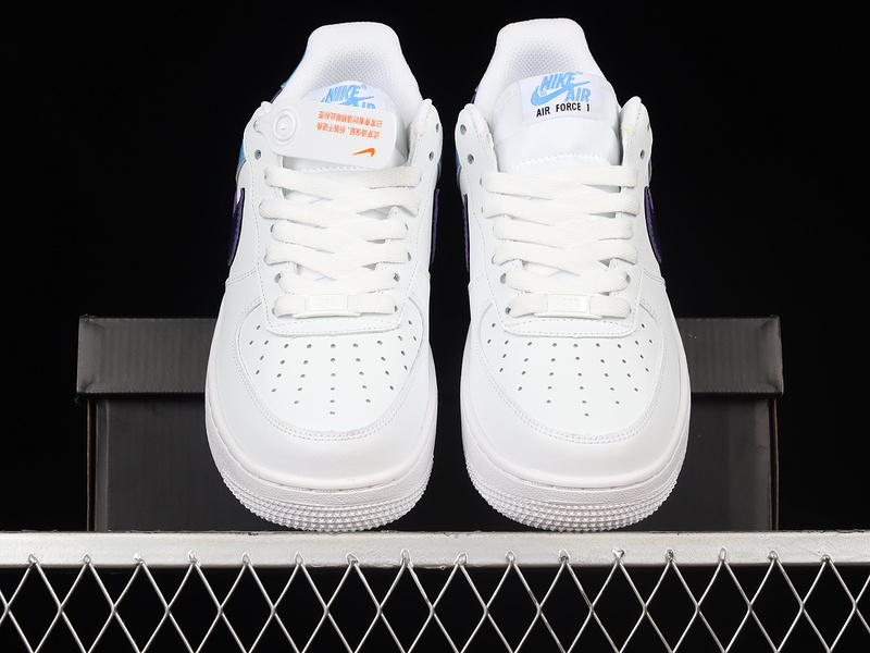 Air Force 1 Low 07 Blue Patent Swooshes White/Blue 23