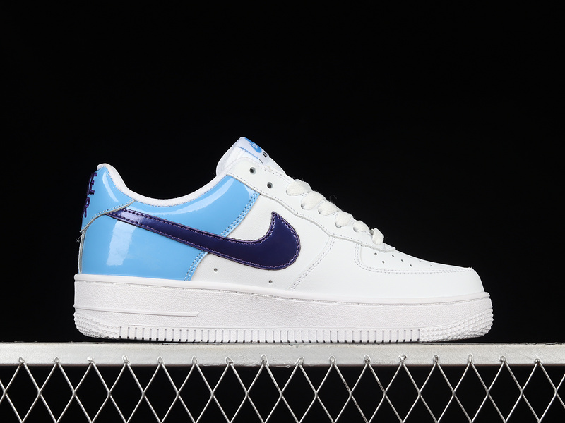 Air Force 1 Low 07 Blue Patent Swooshes White/Blue 27