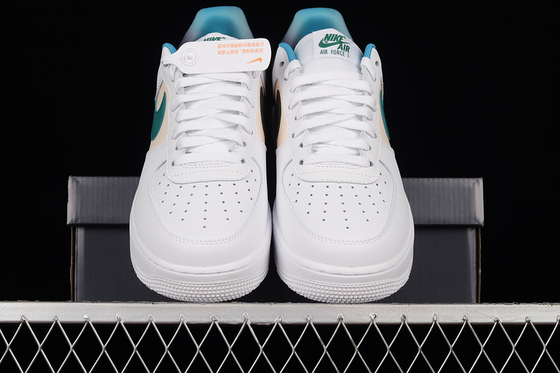 Air Force 1 Low Emb White/Malachite-Pearl White 3