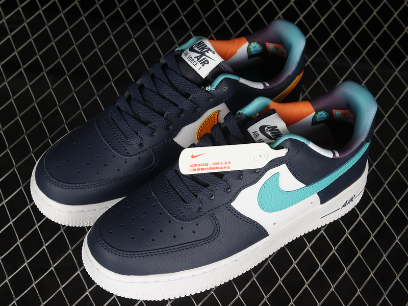 Air Force 1 Low 07 Lv8 Emb Thunder Blue/Washed Teal 15