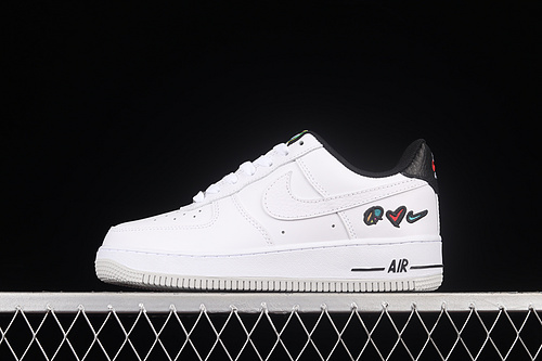 Air Force 1 Low 07 Lv8 3 Peace Love White/White/University Red 29