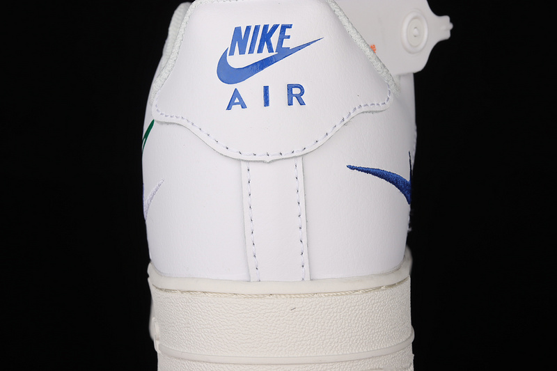 Air Force 1 Low Multi Swoosh White/White/Multi-Color 11