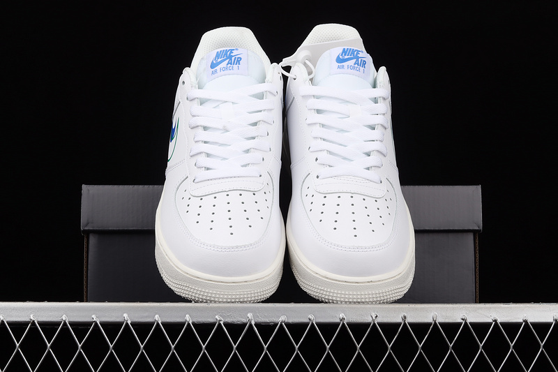 Air Force 1 Low Multi Swoosh White/White/Multi-Color 17