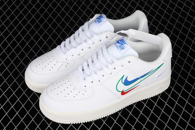 Air Force 1 Low Multi Swoosh White/White/Multi-Color 25