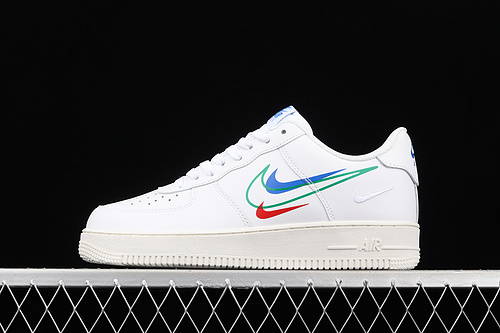 Air Force 1 Low Multi Swoosh White/White/Multi-Color 27