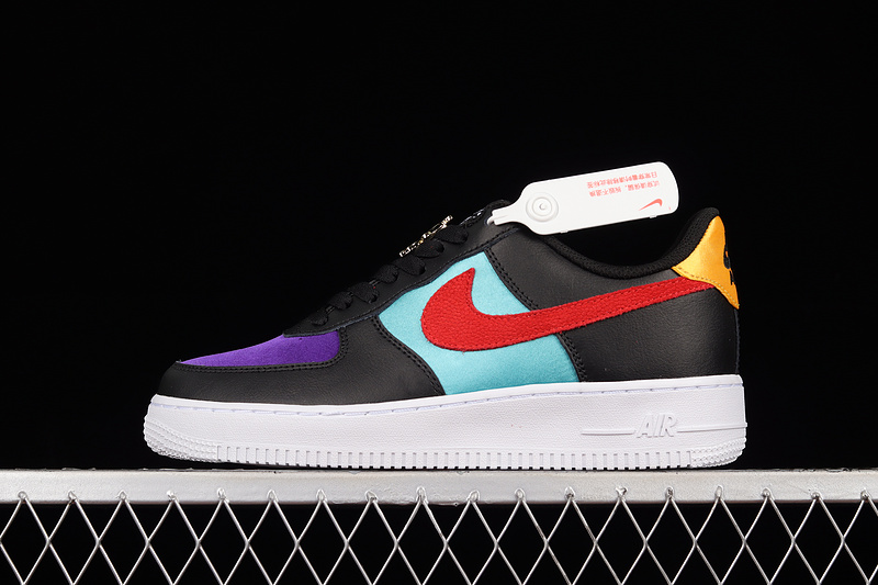 Nba X Air Force 1 06 Lv8 Emb Gs Wnba Black/Washed Teal/Court Purple/Gym Red 31