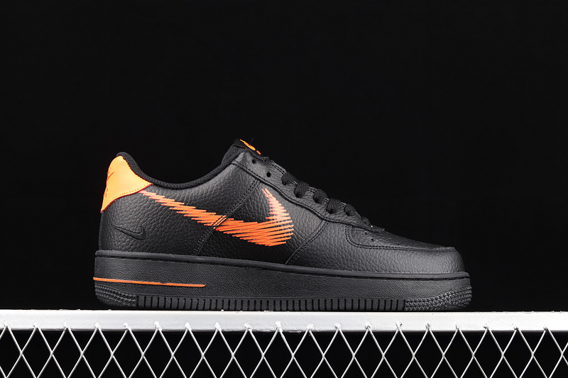 Air Force 1 Low Zig-Zag Black/Black/Orange 7