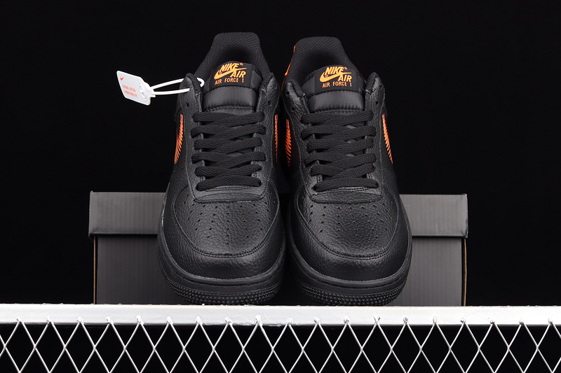 Air Force 1 Low Zig-Zag Black/Black/Orange 17