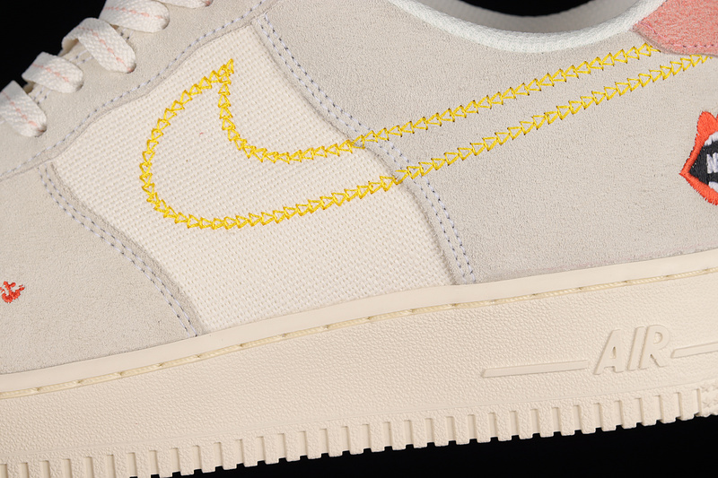 Air Force 1 Low 07 White/Sail-Bleached Coral-Solar Flare 9