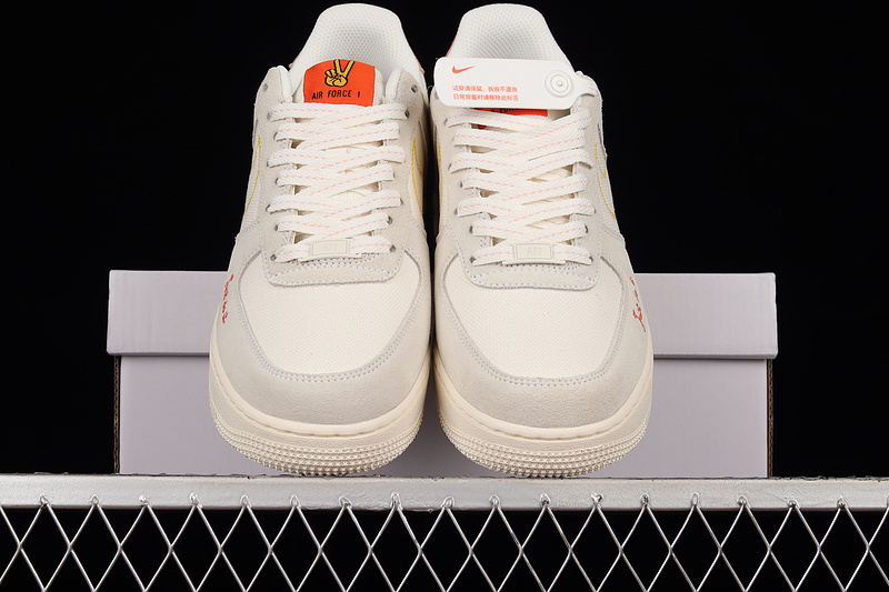 Air Force 1 Low 07 White/Sail-Bleached Coral-Solar Flare 17