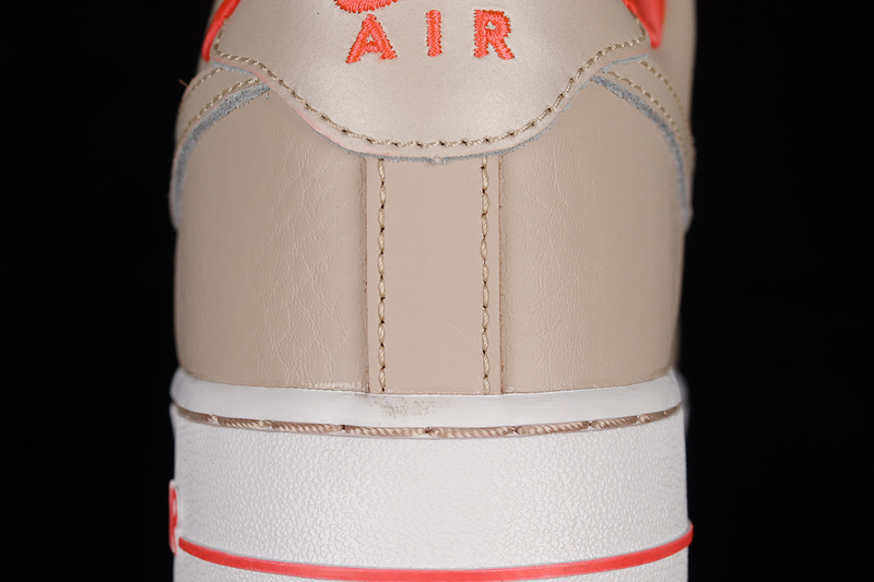 Air Force 1 Low 07 Fossil Stone/Laser Crimson/White 11