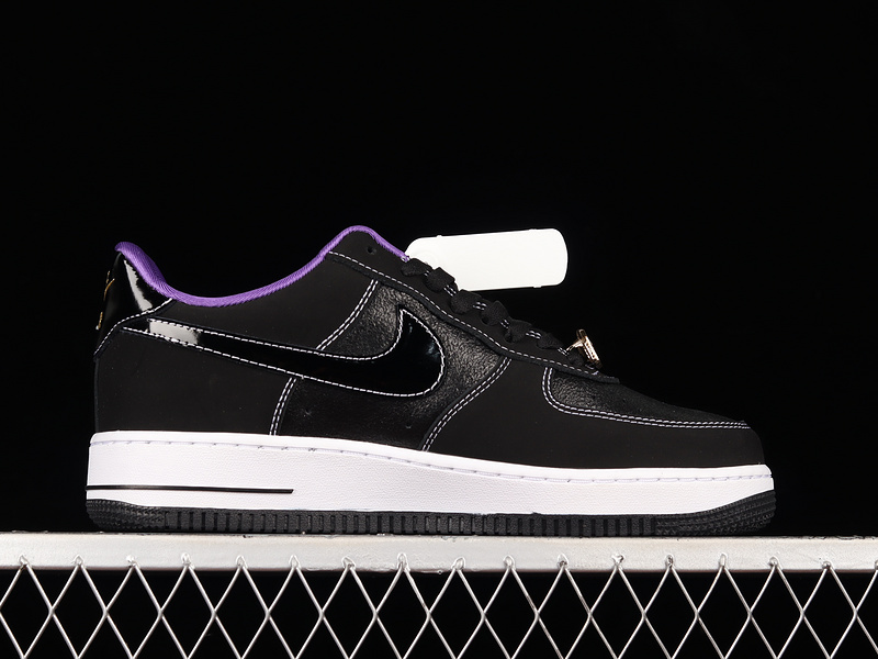 Air Force 1 Low World Champ Black/Metallic Gold-Purple 11