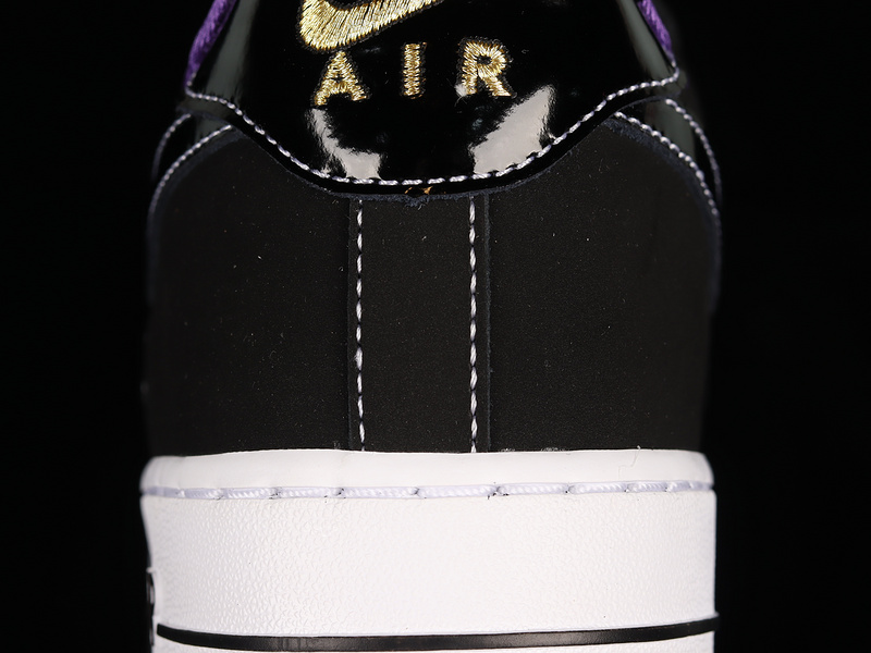 Air Force 1 Low World Champ Black/Metallic Gold-Purple 13