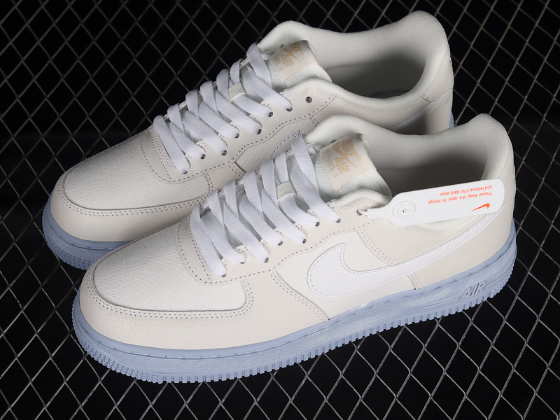 Nike Air Force 1 '07 Summit White/White/Blue Whisper 13