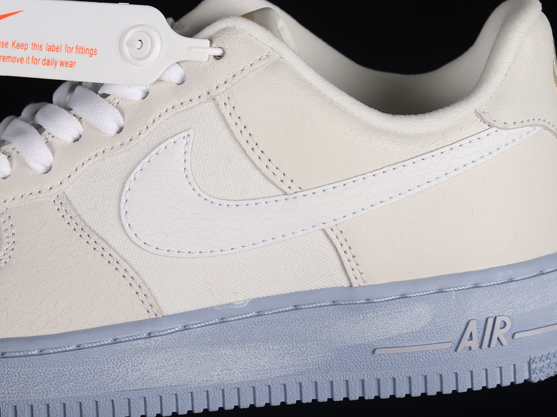 Nike Air Force 1 '07 Summit White/White/Blue Whisper 19