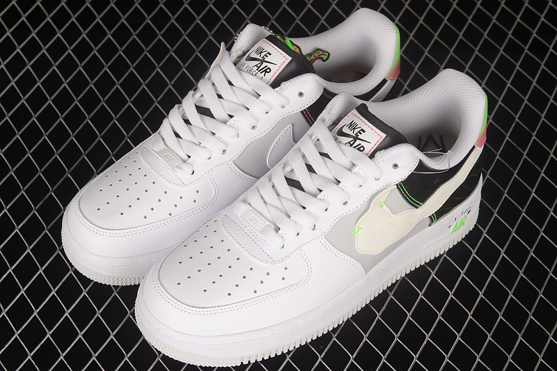 Air Force 1 Low Pop Art Theme White/Black/Light Grey 9