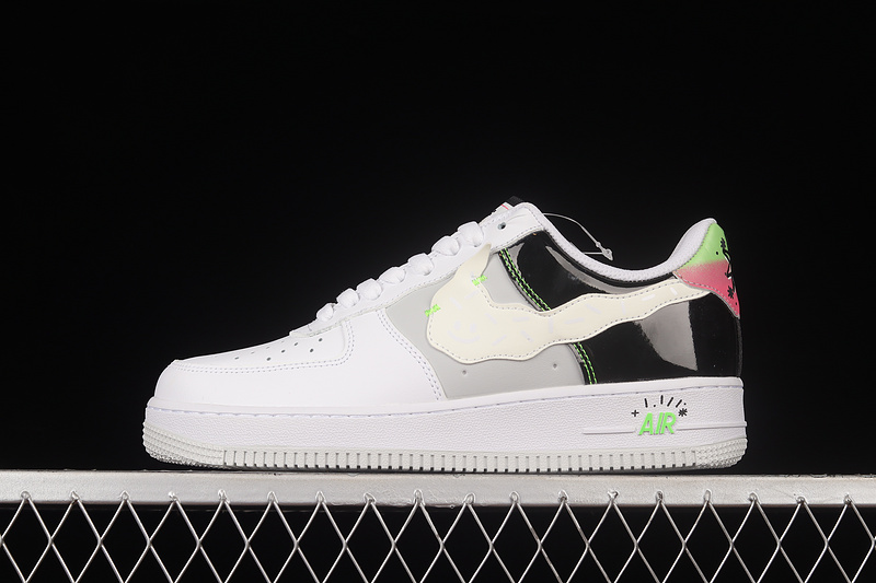 Air Force 1 Low Pop Art Theme White/Black/Light Grey 13