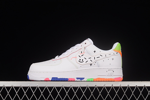 Air Force 1 Low 07 Kids Drawing Gs White/Multi-Color 13