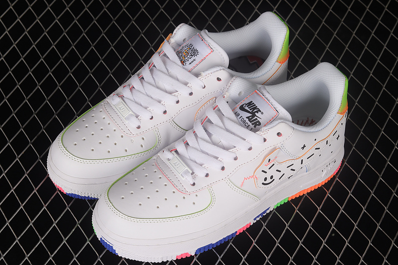 Air Force 1 Low 07 Kids Drawing Gs White/Multi-Color 31