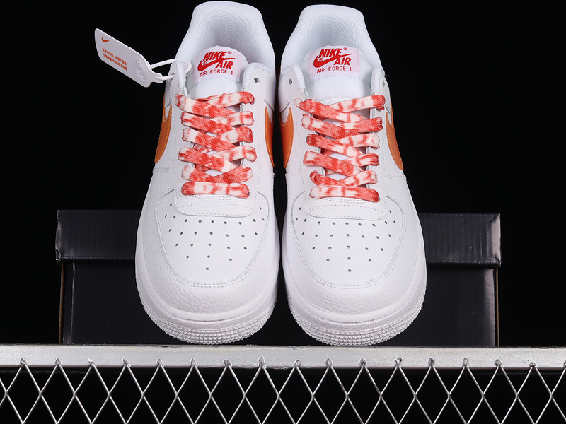 Air Force 1 Low 07 White/White/Orange 5