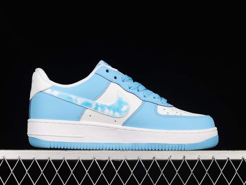 Air Force 1 Low 07 Nail Art White/Blue/White 19