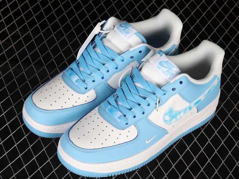 Air Force 1 Low 07 Nail Art White/Blue/White 23