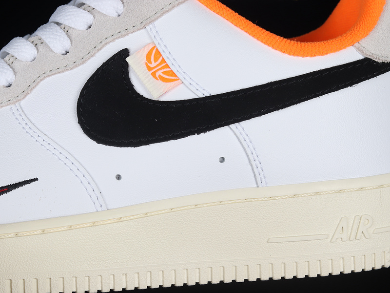 Air Force 1 Low Hoops White/Black-Orange 7