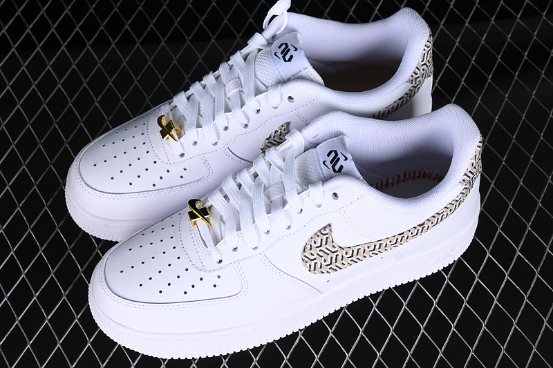 Nike Air Force 1 '07 Low White/Grey/Gold 3