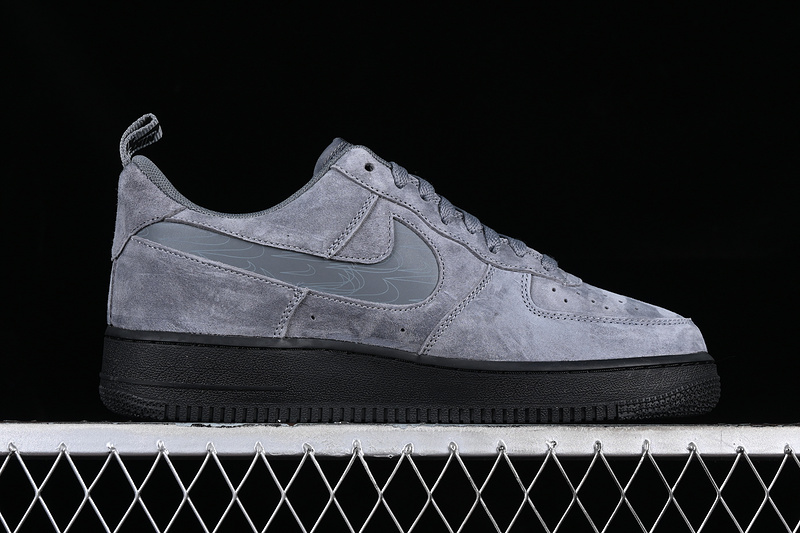 Nike Air Force 1 '07 Lv8 Reflective Swoosh Cool Grey/Black/Cool Grey 23