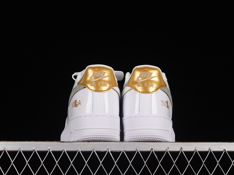 Air Force 1 Low Nola White/Multi-Color/Metallic Gold/University Red 25