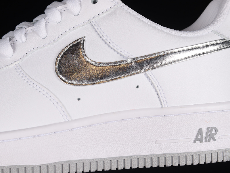 Air Force 1 Low Color Of The Month White/Metallic Silver/Metallic Gold 15